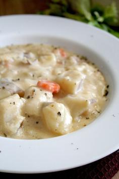 Cheddar potato soup