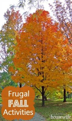 Looking for family-friendly, frugal fall activities that help get your kids outdoors? Check out these budget-friendly ways to savor this sensational season! | The Happy Housewife