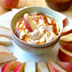 Caramel Peanut Butter Apple Dip