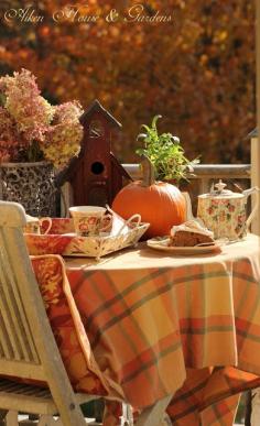 Balcony Autumn Tea