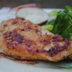 Sprinkle chicken breasts with garlic powder, onion powder and seasoning salt - then sautee in butter, and enjoy. Couldn't be easier! Great recipe for quick and easy meal, even for the pickiest eater.