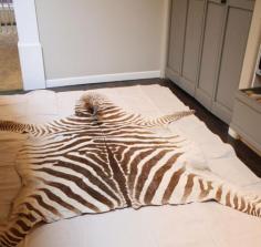 My Sweet Savannah: making a zebra hide rug