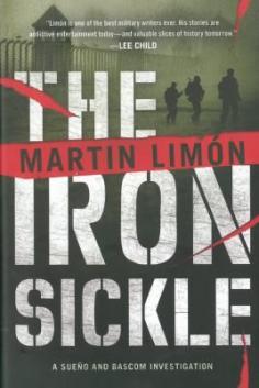 The Iron Sickle  (Book) : Limón, Martin : Early one rainy morning, the head of the 8th United States Army Claims Office in Seoul, South Korea, is brutally murdered by a Korean man in a trench coat carrying a small iron sickle hidden in his sleeve. The attack was a complete surprise, carefully planned and clinically executed. Against orders, CID agents Sergeant George Sueno and Ernie Bascom start investigating. Somehow, each person they speak to has not yet been interviewed. The 8th Army ...