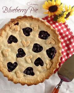 Cutaway Blueberry Pie | Taking On Magazines | www.takingonmagaz... | Looking for a pie with a flaky crust and a filling of sweet (yet a teeny bit tart), delicious blueberries? Look no further than this Cutaway Blueberry Pie.