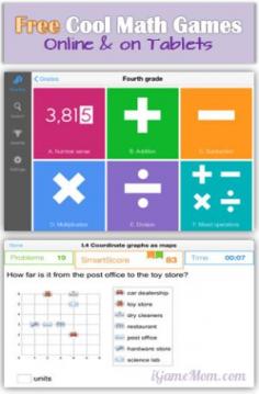 Free Cool Math Games for Kids - Online or on Tablet #FreeGames #kidsapps #MathGames