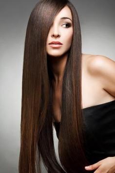 To straighten hair without heat, just mix a cup of water with 2 tablespoons of BROWN sugar, pour it into a spray bottle, then spray into damp hair and let air dry.