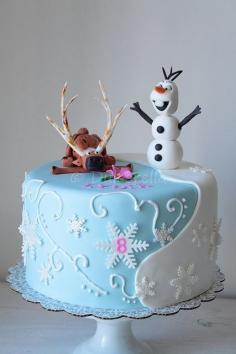 Disney's Frozen Cake - Lydia by dulcerella, via Flickr