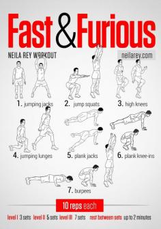 Fast & Furious / Works: aerobic system, anaerobic system, quads, chest, biceps, triceps, abs, lower abs #fitness #workout #workoutroutine #fitspiration