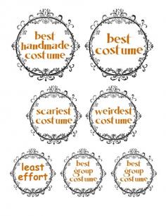halloween costume contest prizes with bonus PDF! | i could make that