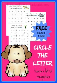 
                        
                            FREE Circle the letter printables that help reinforce letter recognition with lower and upper case letters.
                        
                    