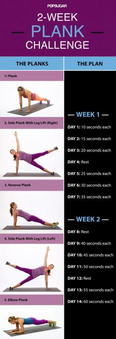 
                        
                            2-Week Plank Challenge: Build Up to a 5-Minute Plank
                        
                    