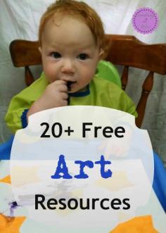 over 20 free art lessons and resources
