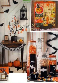
                        
                            Who said you needed a big space to get your home ready for Halloween? A small table with little Halloween knickknacks on top and some pumpkins underneath does the trick just fine. #trickortreat
                        
                    