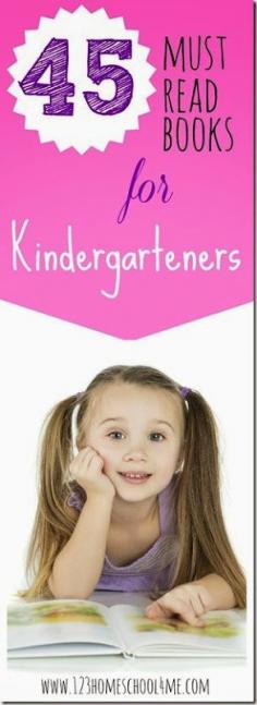 
                        
                            45 Books Kindergartners LOVE to Read #book recommendations #reading #kindergarten #homeschool #preschool
                        
                    