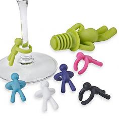 
                        
                            Uniquely designed to provide a creative, fun and entertaining set that will be the talk of any occasion. Drinking Buddy Set includes one avocado colored bottle stopper and six assorted wine charms.
                        
                    