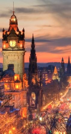 Balmoral Hotel clock tower ~ Edinburgh, Scotland