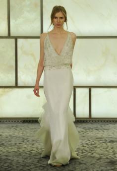 Sheath Wedding Dress Plunging V-neck | Rivini Fall 2015 | blog.theknot.com