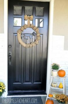 
                        
                            Front Door Update | Project by The Domestic Heart with Modern Masters Front Door Paint in color 'Elegant'
                        
                    
