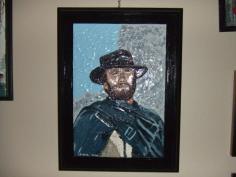 Here's another one of my Sculpted Paintings, this one is from " FISTFUL OF DOLLARS " ( 1964 ) I created this in my first year and it just SOLD last year in 2012.