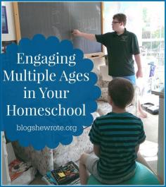 Blog, She Wrote: Engaging Multiple Ages in Your Homeschool