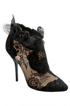 #Jimmy Choo Fall/Winter 2014 #Lace #Booties #Evening