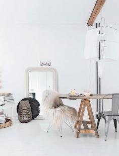 White home of photographer and stylist Line Kay in Oslo - via cocolapinedesign.com