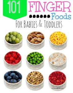 
                        
                            101 Finger Foods for Babies and Toddlers - Mother's Niche
                        
                    