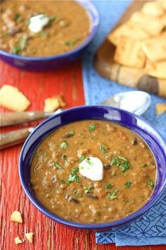 
                        
                            Hearty Lentil & Black Bean Soup with Smoked Paprika...flavorful & healthy! | cookincanuck.com #soup
                        
                    