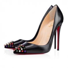 #Christian Louboutin Cabo Pump 120mm Black/ Multi Kid