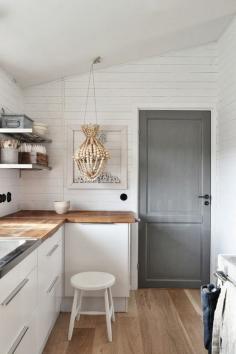 
                        
                            Open shelving + butcher block counters
                        
                    