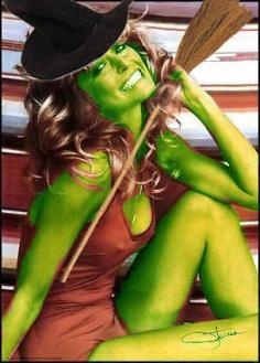 
                        
                            Even though this Witch is green she still looks HOT !
                        
                    