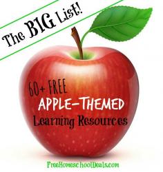 
                        
                            The BIG List of 60+ Apple-Themed Free Learning Resources! FREE Printables, Crafts, Science Projects, Activities + More.
                        
                    