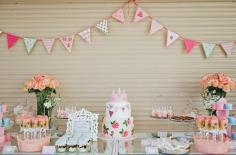 Vintage Shabby Chic Princess 4th Birthday Party