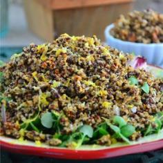 
                        
                            A Healthy Side Dish Recipe: Lemon Pepper Quinoa Salad #glutenfree
                        
                    