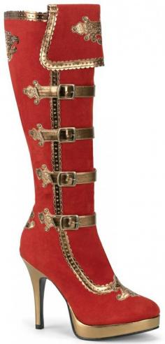 
                        
                            ♥ steampunk red and gold Boots
                        
                    