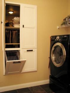 laundry room with access to master bedroom closet...genius!