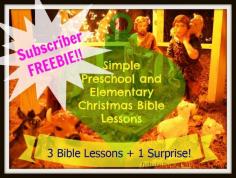 
                        
                            Christmas is a busy time, and this Subscriber FREEBIE includes THREE of my Christmas Bible Lessons and 1 Surprise. ~ futureflyingsauce...
                        
                    
