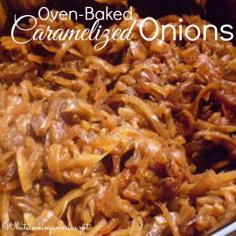 
                        
                            Baked Caramelized Onions #recipe ---just onions, vegetable oil and sale!
                        
                    