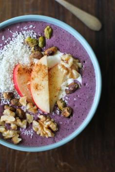 Fruit and Nut Açaí Bowls - a well-balanced superfood breakfast.