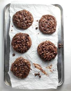 Soft Batch Double Chocolate Fudge Cookies