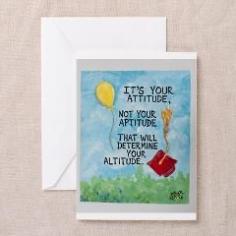 Its all about ATTITUDE / Sculpted Art Greeting Card. I have others to check out as well !