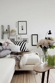 Loving the use of typography + minimalist colors in this space.  I'd live here in a heart beat!  by AMM blog, via Flickr