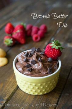 Browni Batter Dip - great for snacks, parties, or dessert!