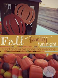 
                        
                            Family fun night is all about simple and frugal fun for everyone. You'll love these easy games for any fall themed fun night!
                        
                    