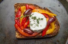 Roasted Pepper Tartine Recipe - NYT Cooking. This looks delicious!