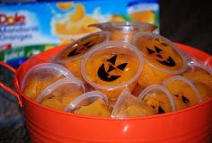 Perfect for a class party -- Individually packaged mandarin orange cups and a permanent marker.