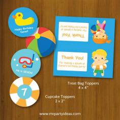 
                        
                            Mr Party Ideas - Pool Party Printables, $14.90 (www.mrpartyideas....)
                        
                    