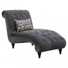 Add stately style to your living room or den with this lovely chaise, showcasing a button-tufted design and elegant nailhead trim.  ...