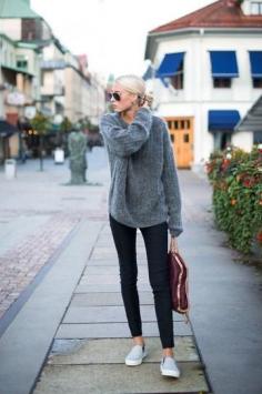 oversized sweater look for fall