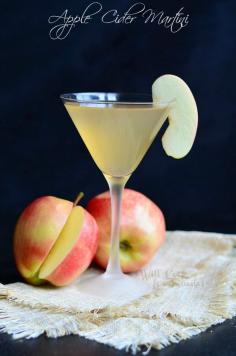 Apple Cider Martini from willcookforsmiles...
